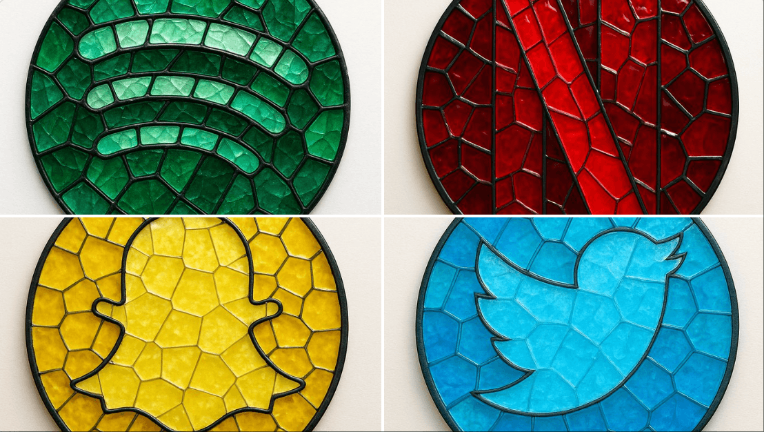 Mosaic Stained Glass Badge