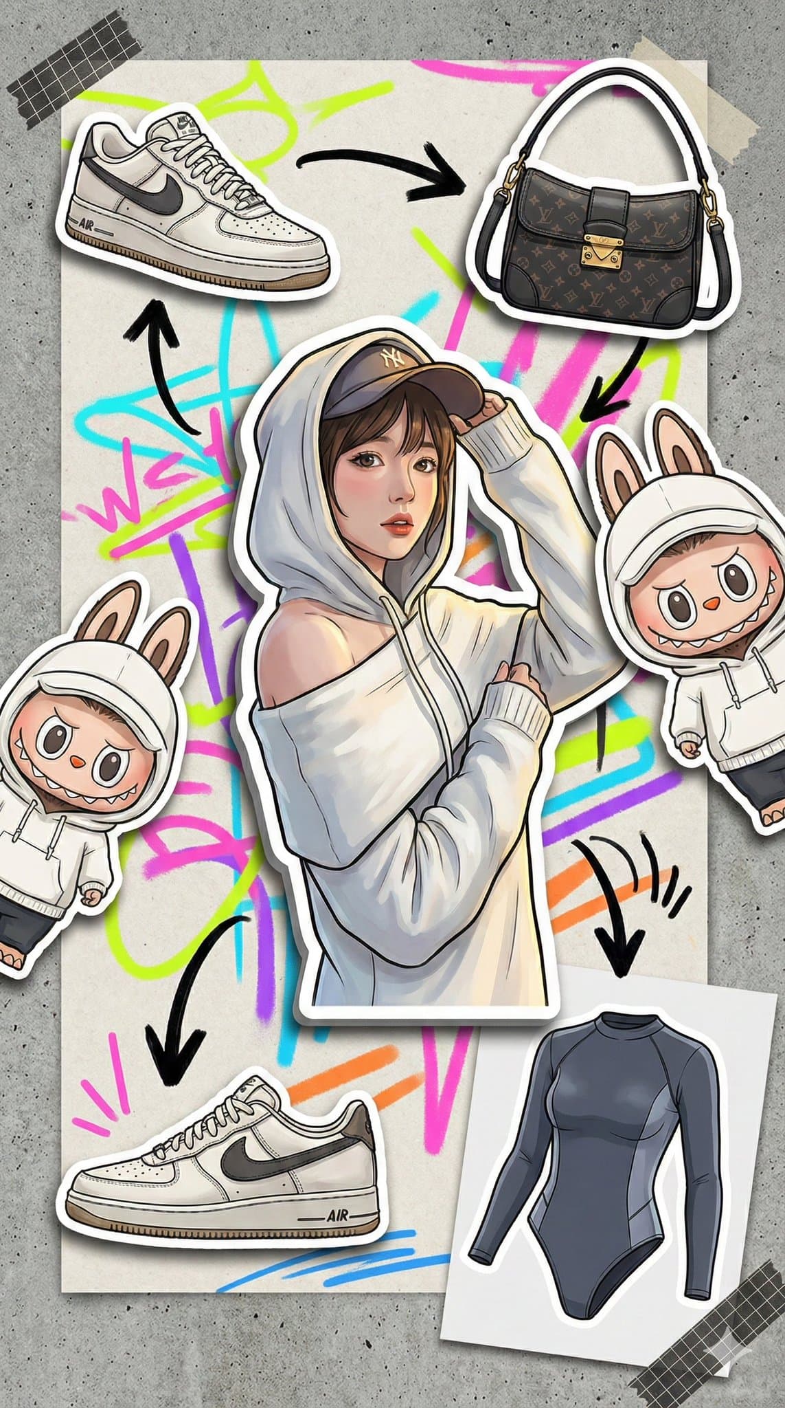 Diario con pennarelli per scarabocchi