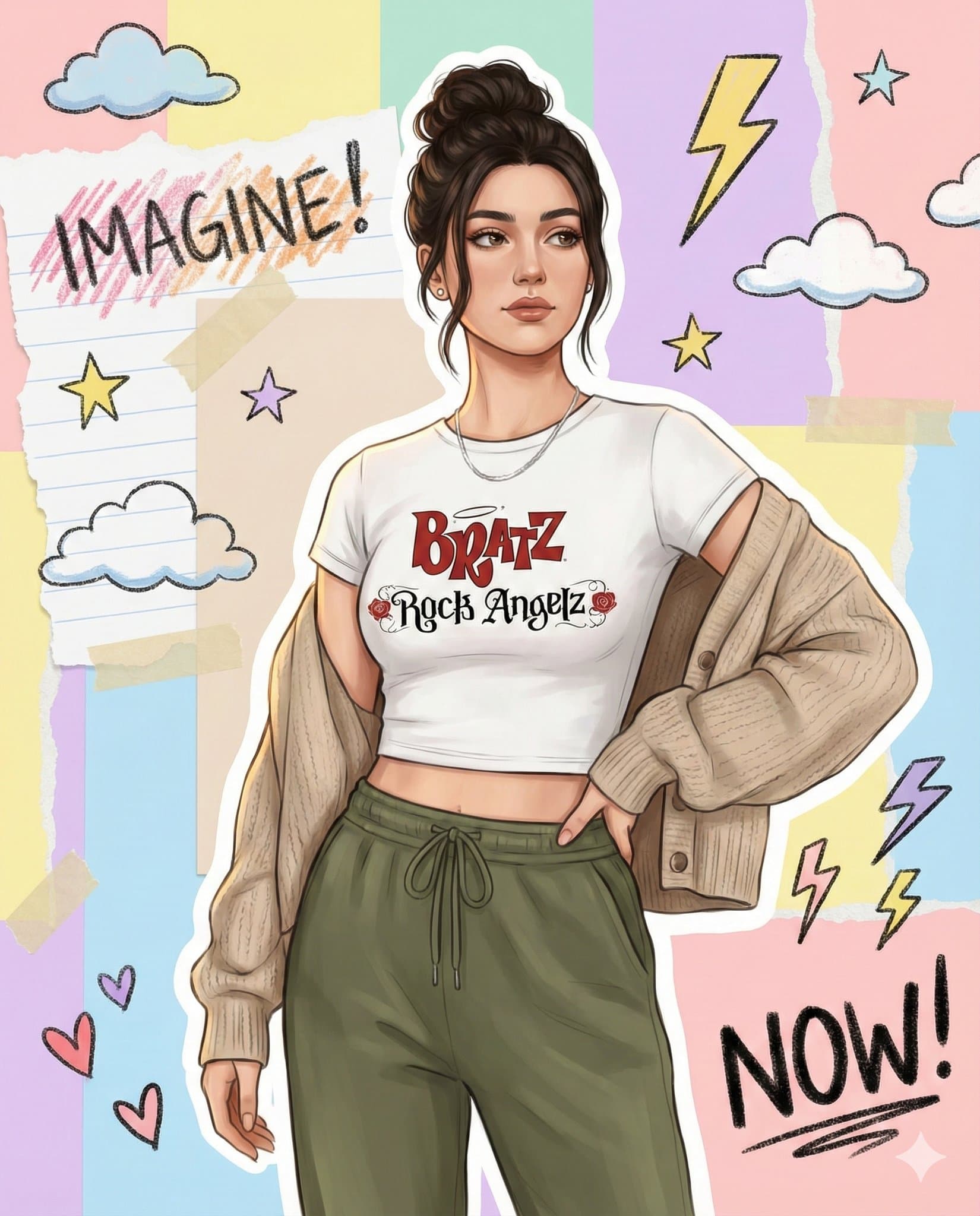 Un style de scrapbook numérique imprégné d'une touche artistique