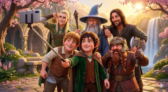 Pixar-Style 3D Animated Scene